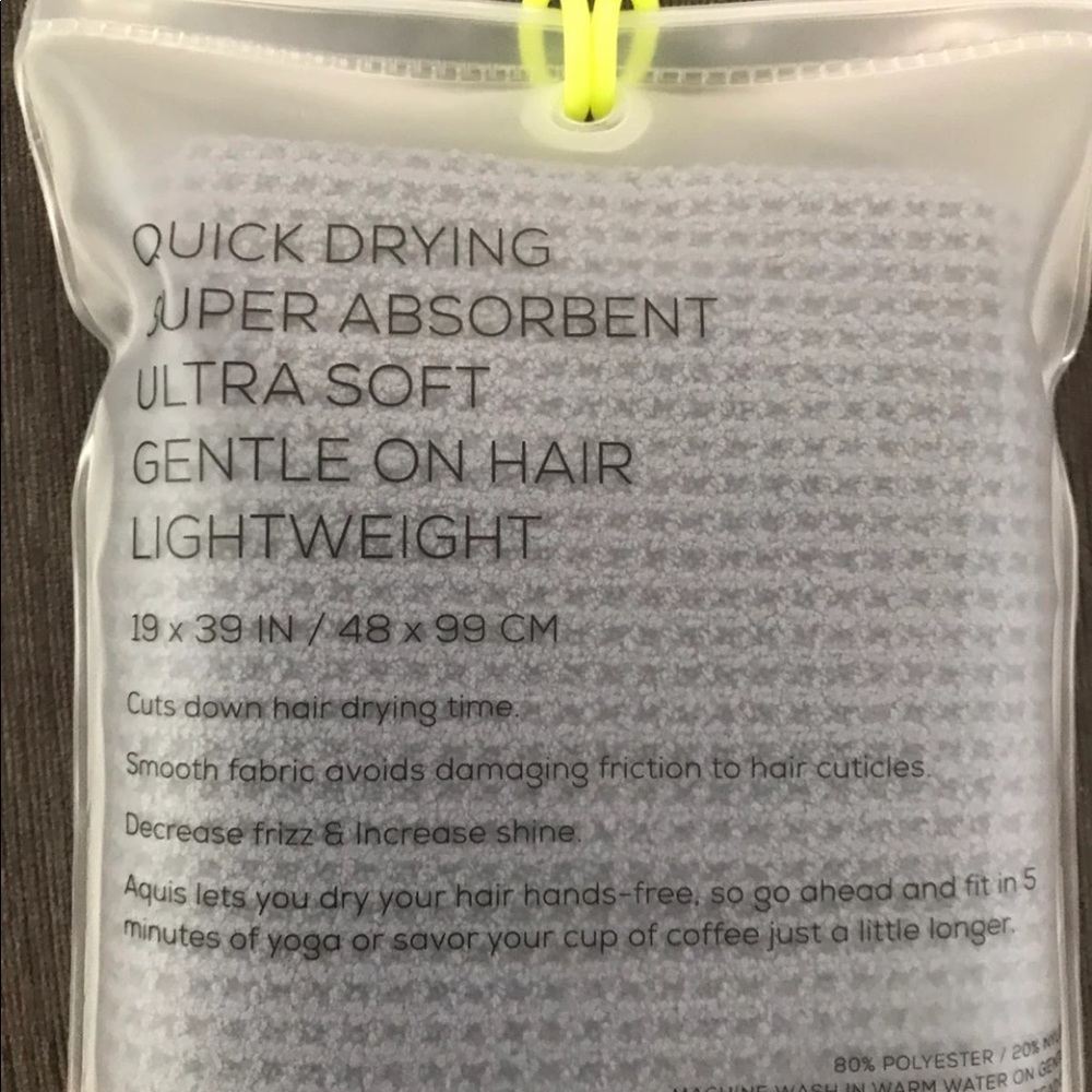 Sold New Aquis Hair Towel Set - Picture 6 of 6